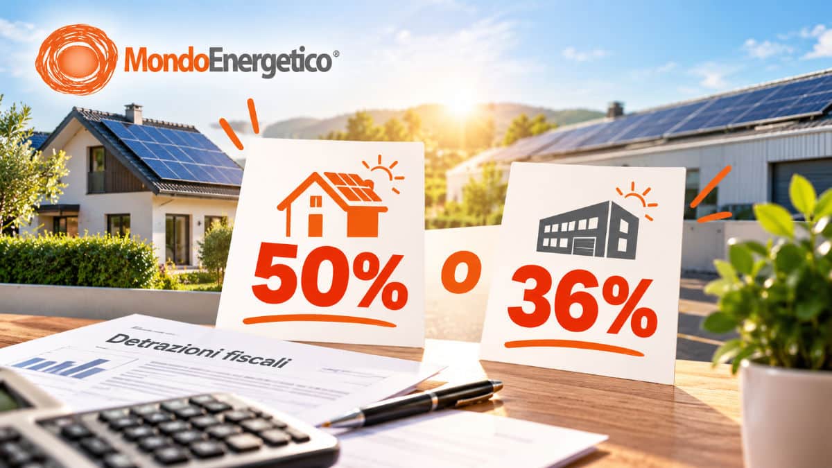 Confronto detrazione fotovoltaico 2027 al 36% e al 50%